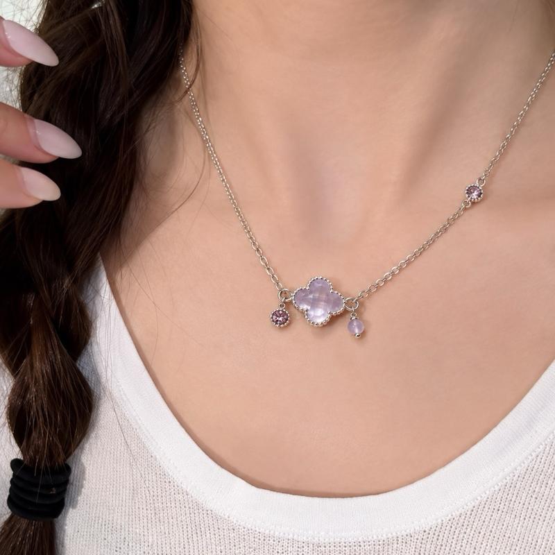 AGGY CL. over Necklace | Black Spinel, Amethyst & Pink Tourmaline