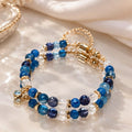 Kyanite | Aquamarine | Iolite | Moonstone Bracelet