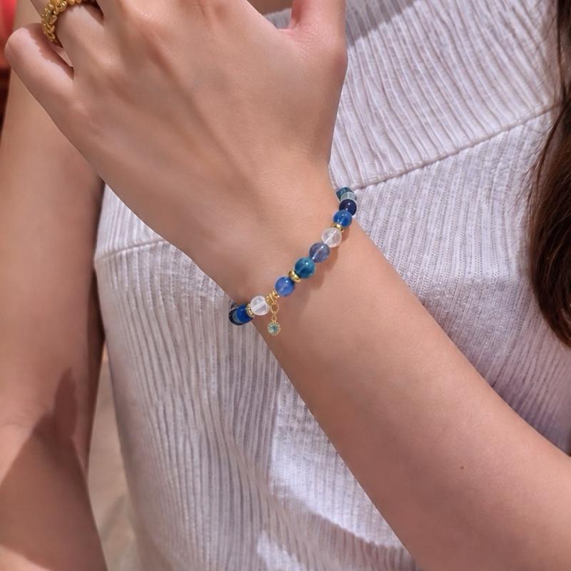Kyanite | Aquamarine | Iolite | Moonstone Bracelet