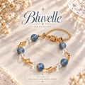 [AGGY] Bluvelle Bracelet | Blue Rabbit Hair, Madagascar Moonstone