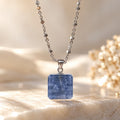 [AGGY] Dumortierite Cube Scenic Necklace